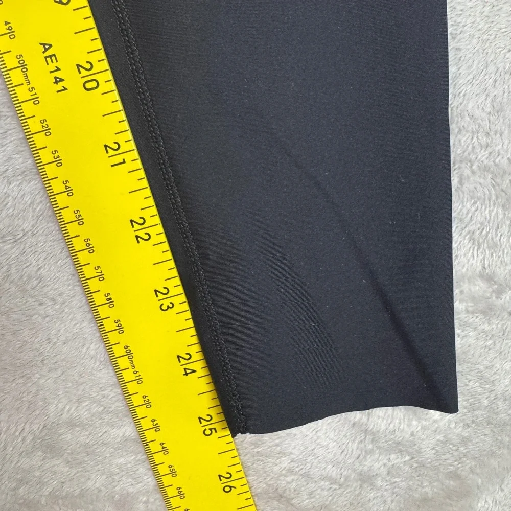 Ultracor Black Blue Iridescent Lightning Bolt High Rise Compression Leggings XS